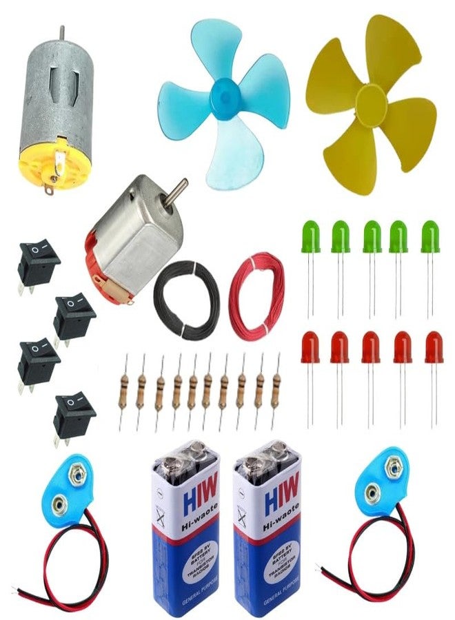 ESPtronics مجموعة محركات التيار المستمر من ESPTRONICS، تجربة علمية للأطفال، تعليم العلوم والتكنولوجيا والهندسة والرياضيات، الإلكترونيات ومبادئ المحركات. - Image 1